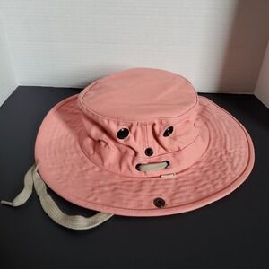 Tilley Heritage Endurables Pink Bucket Hat Size‎ 7 1/4 Medium Made In Canada